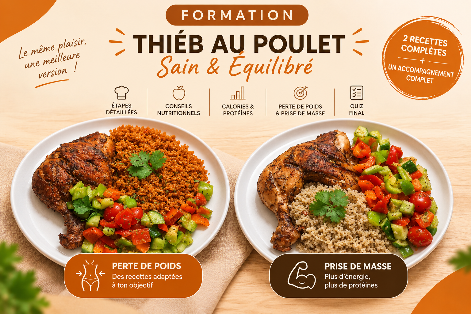 Formation Thiéb au poulet(Sénégalais)